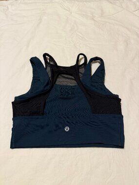 Lululemon Teal and Black Sports Bra